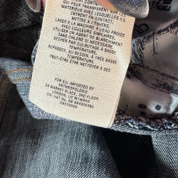 Pilcro And The Letterpress Embroidered Jeans Size 28 - Picture 7 of 10